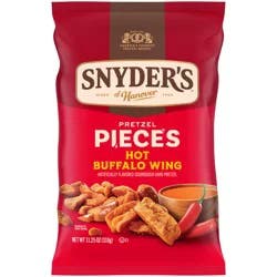 Snyder's of Hanover Hot Buffalo Wing Flavored Pretzel Pieces, 11.25 Oz