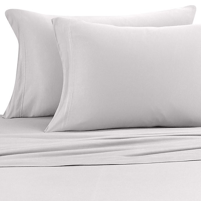 slide 1 of 2, Pure Beech Jersey Knit Modal Twin Sheet Set - Heather Grey, 1 ct