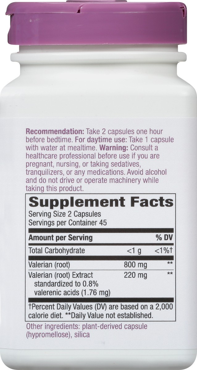 slide 3 of 9, Nature's Way Valerian Premium Extract - 220 mg of valerian extract per 2-capsule Serving - Supports Restful Sleep* - Non-GMO Project Verified - Herbal Supplements - Gluten Free - 90 Capsules, 90 ct