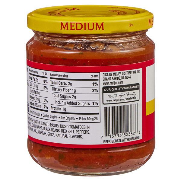 slide 4 of 29, Meijer Medium Black Bean & Corn Salsa, 15.50 oz