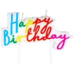 Hallmark Birthday Candles (Happy Birthday Rainbow Script)