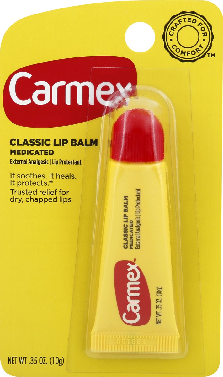 slide 5 of 9, Carmex Medicated Classic Lip Balm Squeeze Tube, 0.35 oz