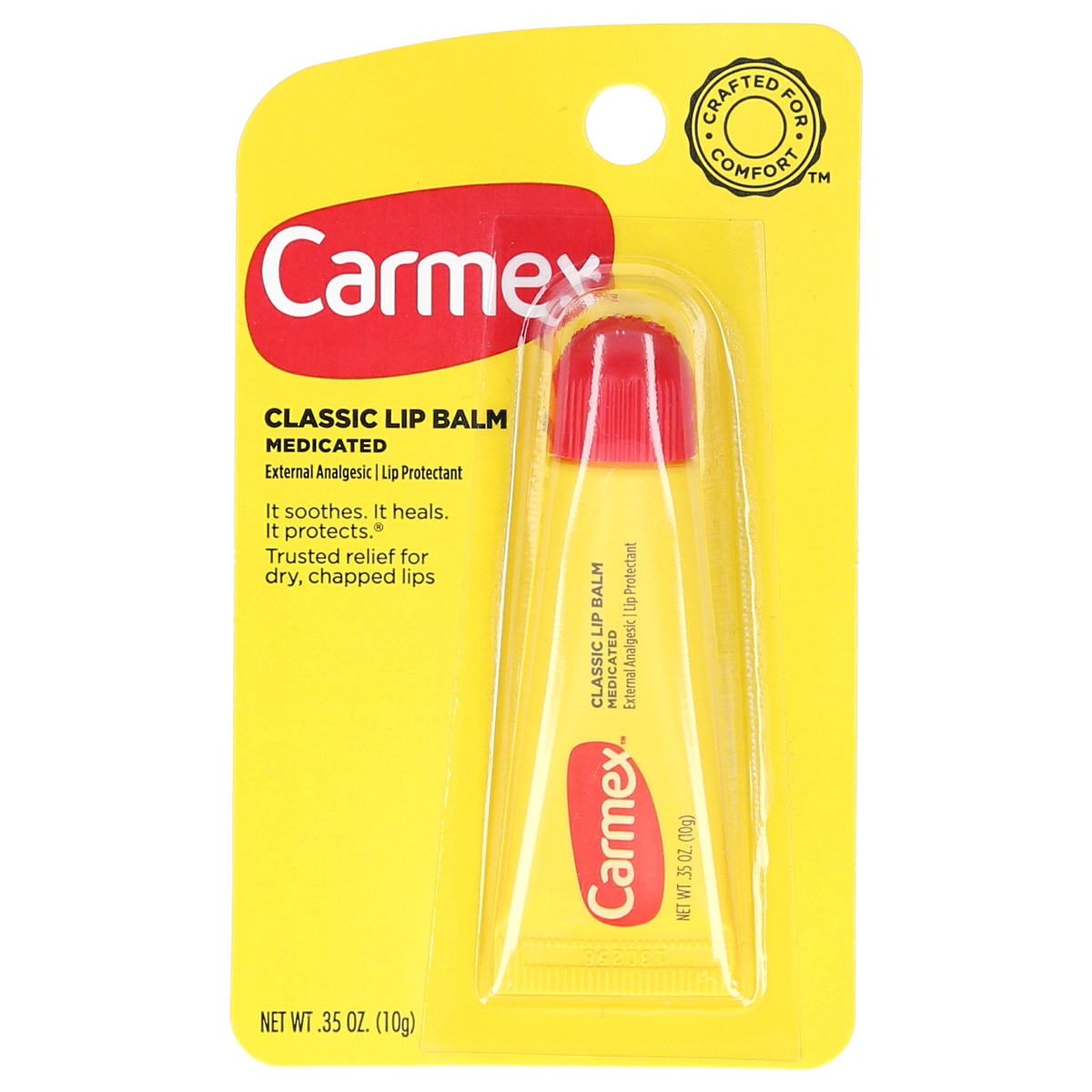 slide 1 of 9, Carmex Medicated Classic Lip Balm Squeeze Tube, 0.35 oz