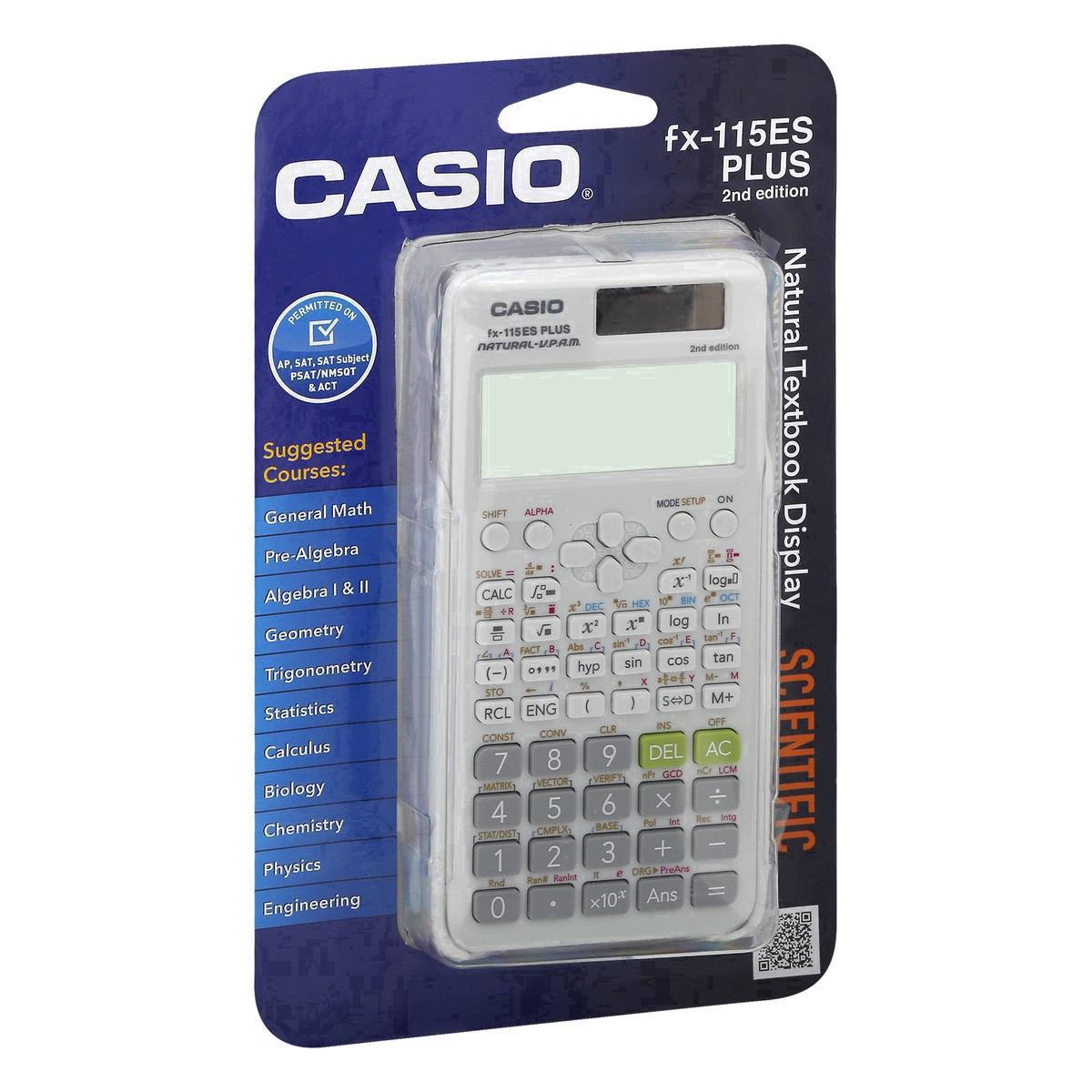 slide 26 of 40, Casio Fx-115Es Plus Natural-V.P.A.M. 2Nd Edition Scientific Calculator, White, Fx-115Espls2-S, 1 ct