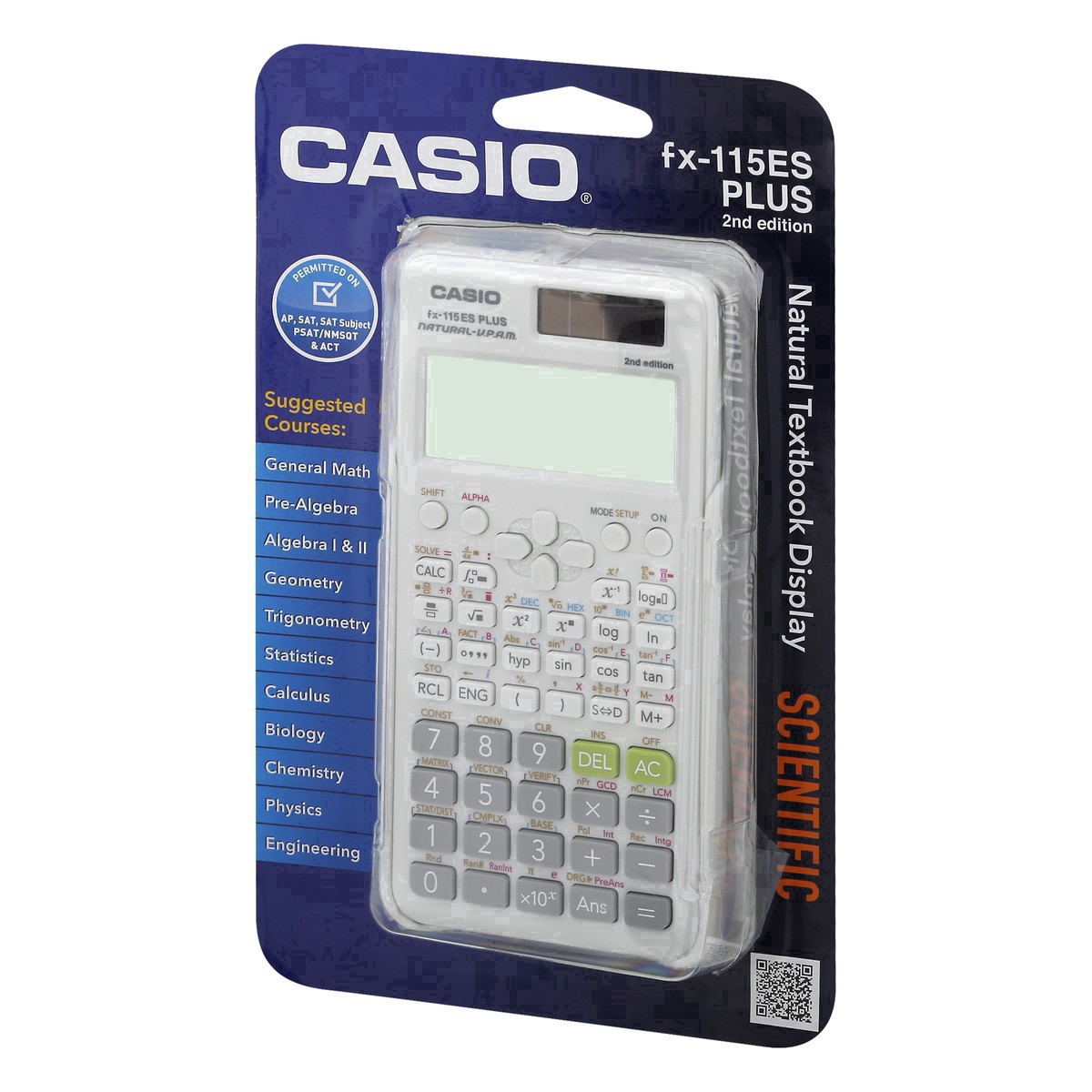 slide 20 of 40, Casio Fx-115Es Plus Natural-V.P.A.M. 2Nd Edition Scientific Calculator, White, Fx-115Espls2-S, 1 ct