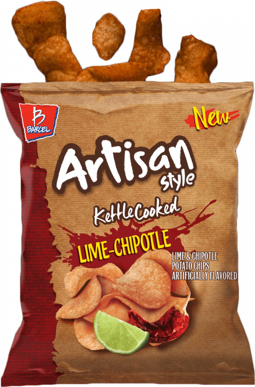 slide 1 of 1, Barcel Artisan Style Kettle Cooked Limon Chipotle Chips, 8 oz