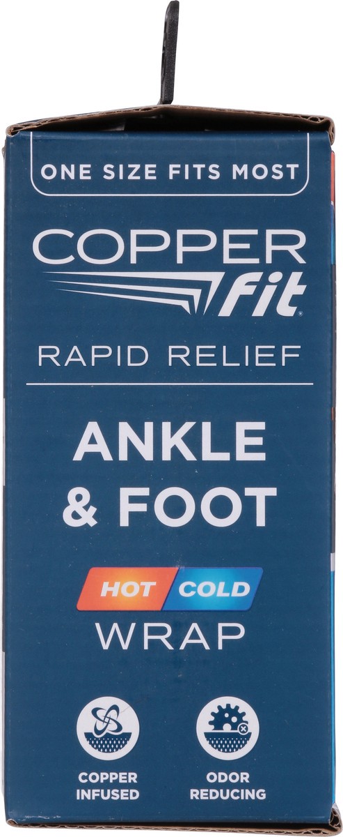 slide 5 of 9, Copper Fit Rapid Relief+ Hot/Cold Gel Packs Unisex Ankle & Foot Wrap One Size 3 Pieces 1 ea, 1 ct