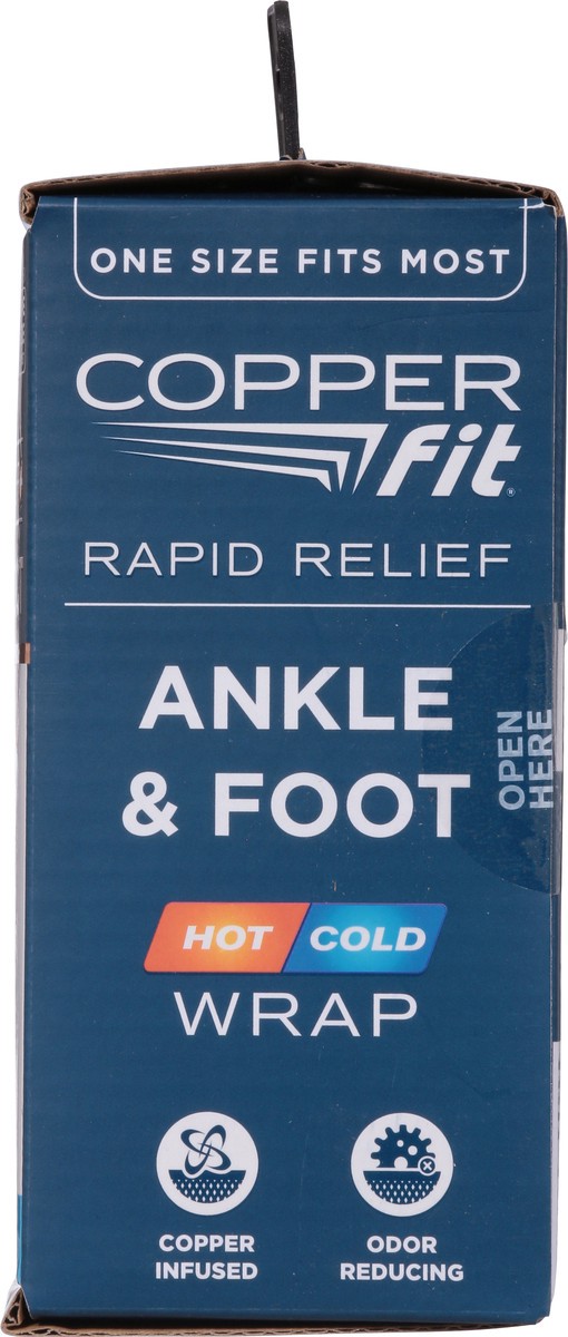 slide 7 of 9, Copper Fit Rapid Relief+ Hot/Cold Gel Packs Unisex Ankle & Foot Wrap One Size 3 Pieces 1 ea, 1 ct