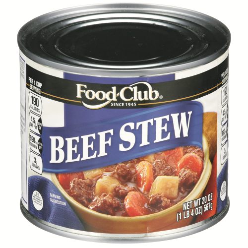 slide 1 of 1, Food Club Beef Stew, 20 oz