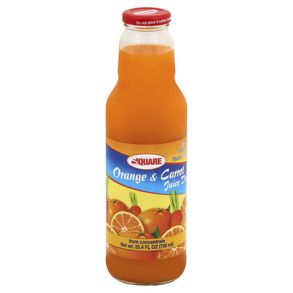 slide 1 of 1, Square Juice Drink, Orange & Carrot - 25.4 oz, 25.4 oz