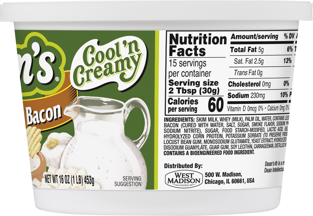 slide 7 of 13, Dean's French Onion with Bacon Dip 16 oz, 16 oz
