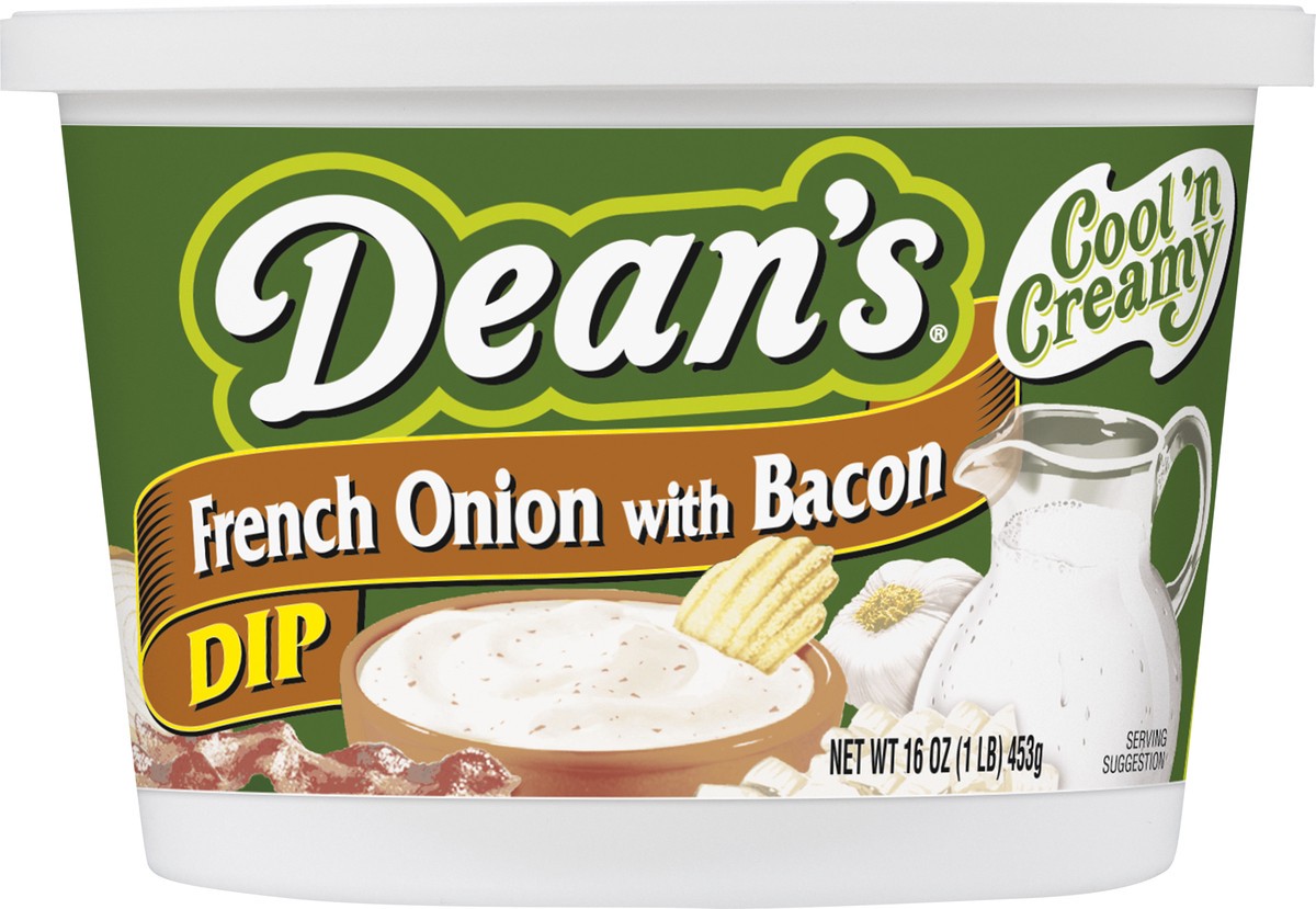 slide 9 of 13, Dean's French Onion with Bacon Dip 16 oz, 16 oz