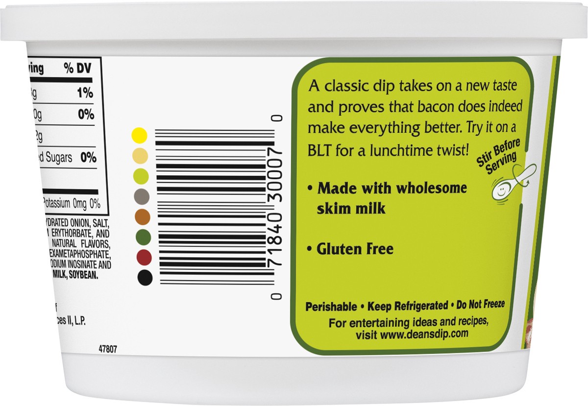 slide 4 of 13, Dean's French Onion with Bacon Dip 16 oz, 16 oz
