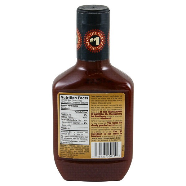 slide 8 of 13, Montgomery Inn Barbecue Sauce, 18 oz