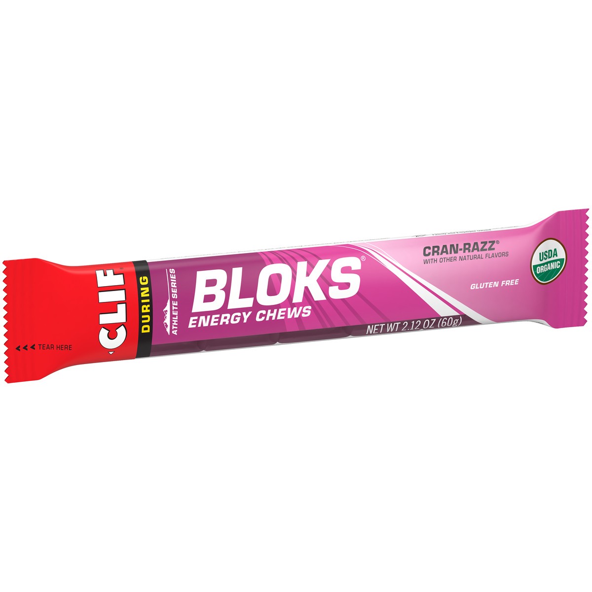 slide 2 of 9, CLIF Bloks Cranrazz Energy Chews, 2.12 oz