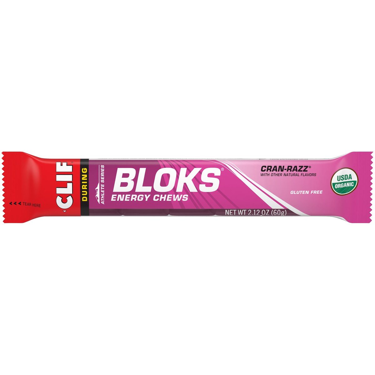 slide 5 of 9, CLIF Bloks Cranrazz Energy Chews, 2.12 oz