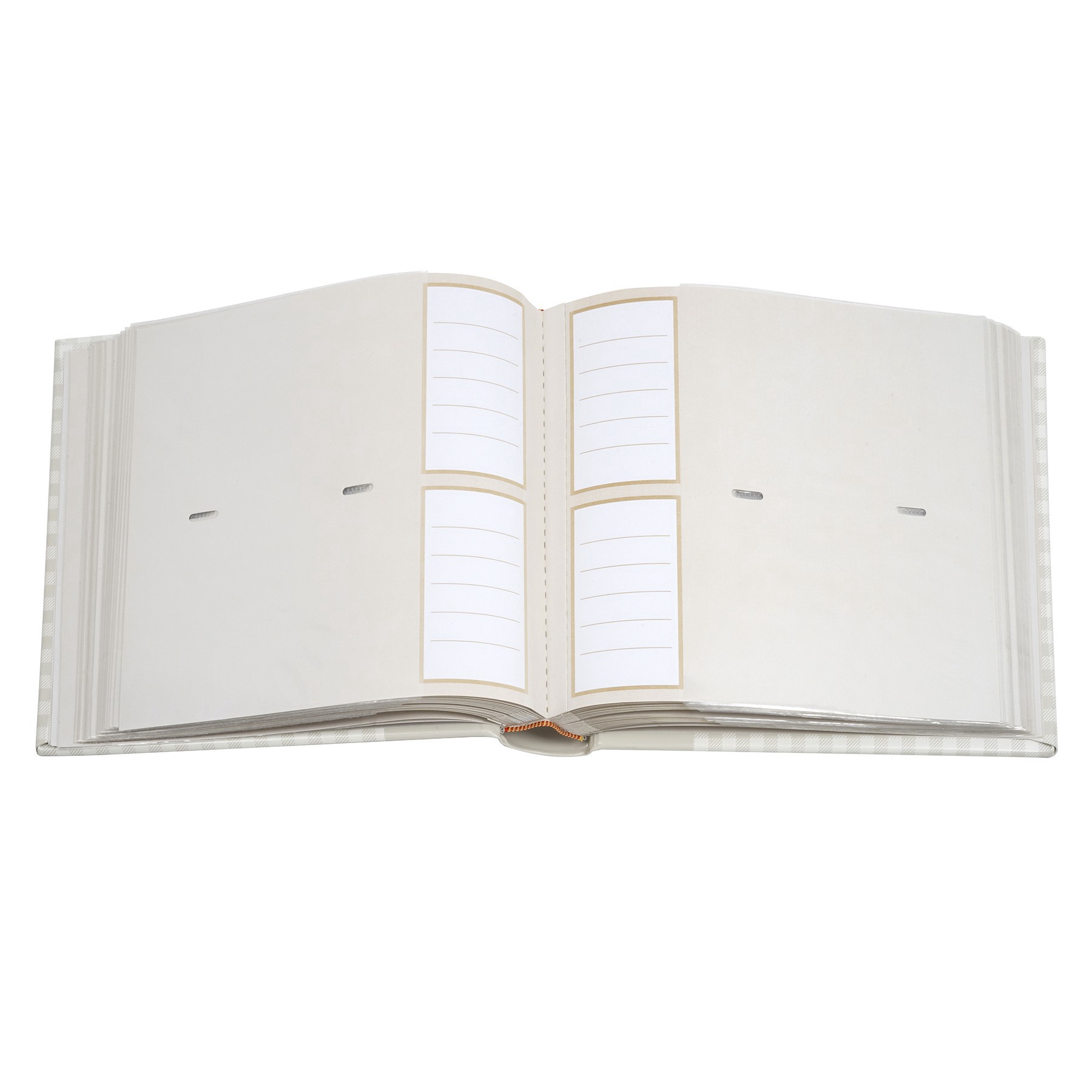 slide 2 of 3, Gray Gingham 2-Up Photo Album By Recollections, 9 in x 8.75 in