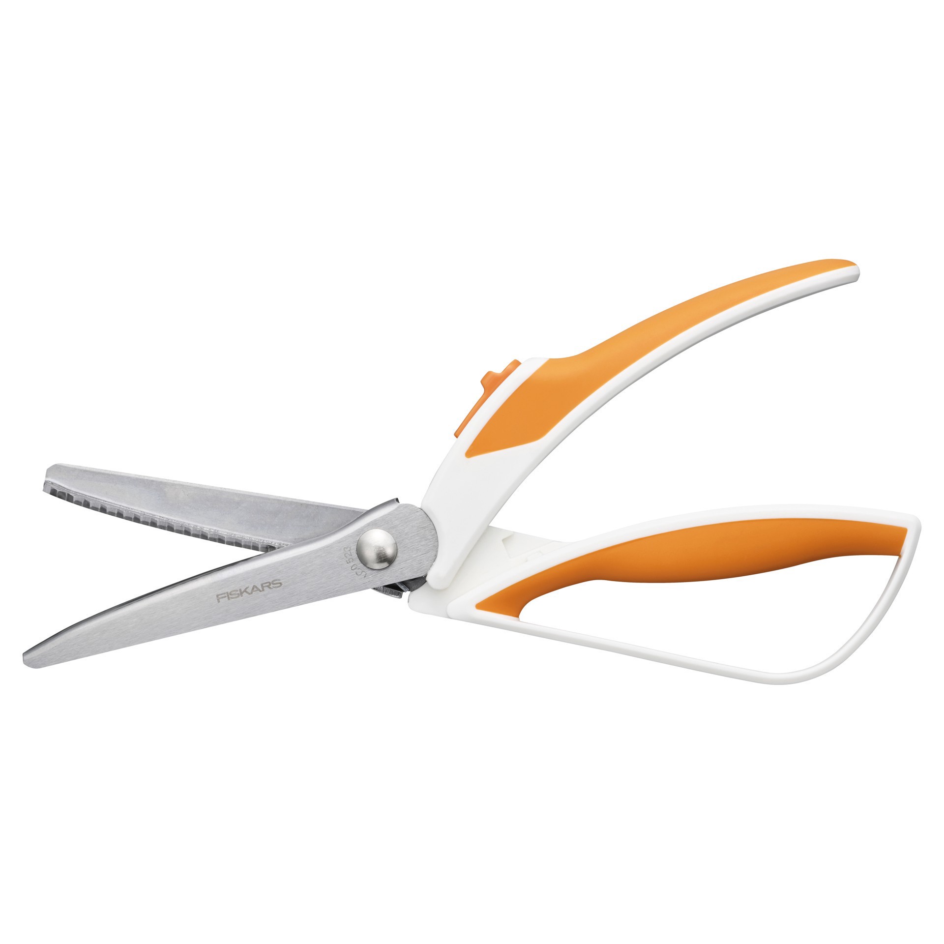 slide 3 of 10, Fiskars Easy Action Pinking Shears, 10.5 in