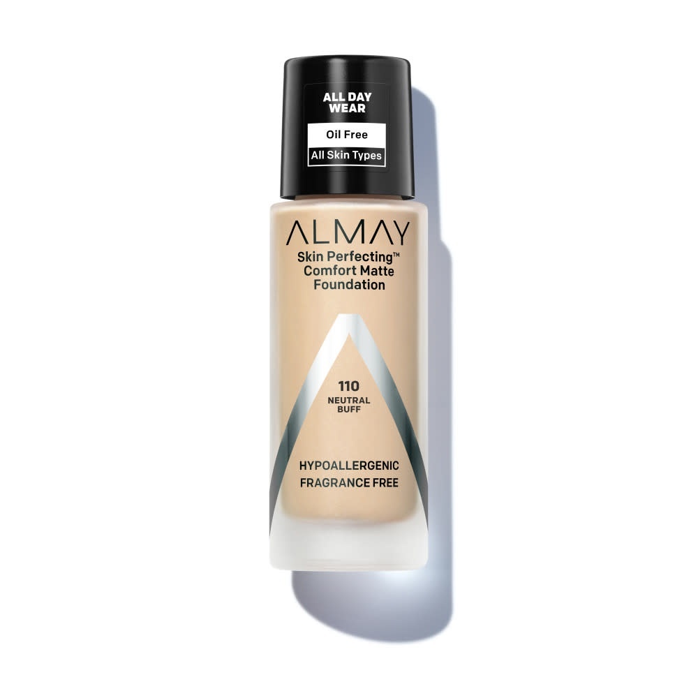 slide 1 of 1, Almay Skin Perfecting Comfort Matte Foundation - 110 Neutral Buff, 1 oz