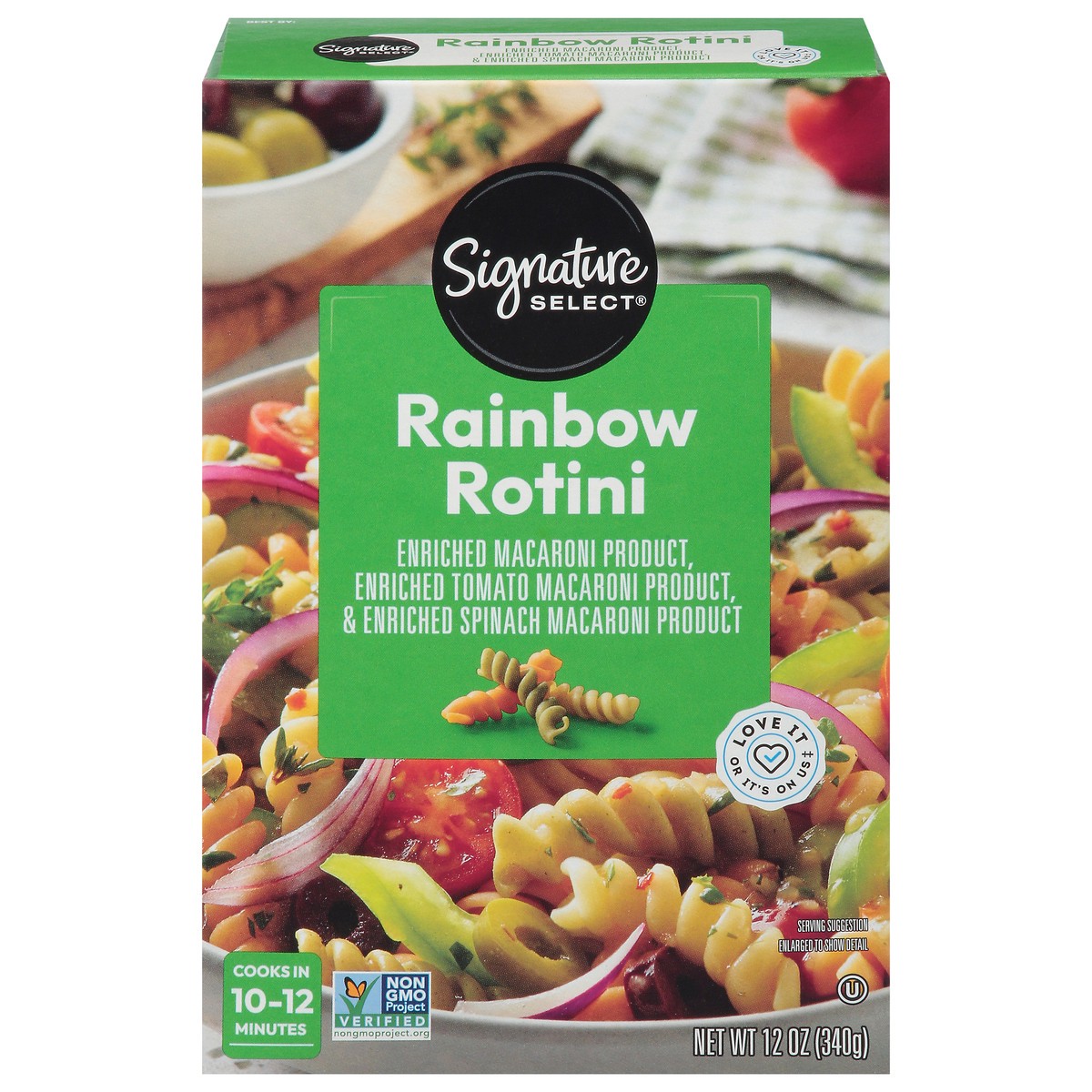 slide 1 of 4, Signature Select Rainbow Rotini 12 oz, 12 oz