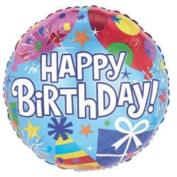 Happy Birthday Helium Filled Balloon