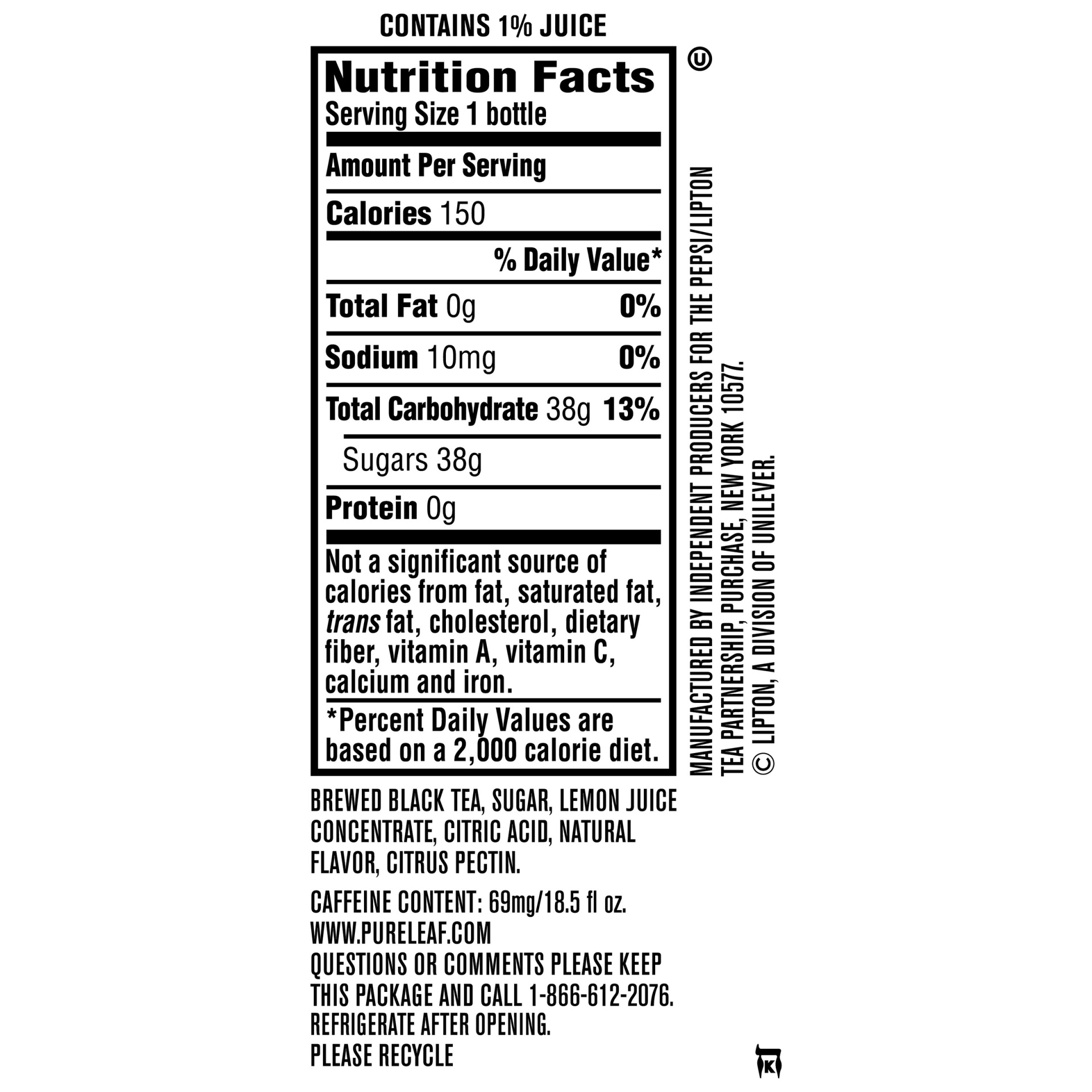 slide 2 of 2, Lipton Tea & Lemonade, 18.5 oz