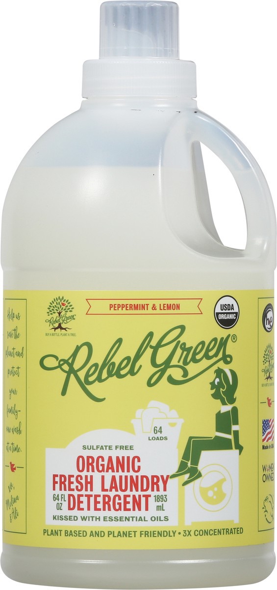 slide 3 of 9, Rebel Green Lemon Lndry Det Peppermint, 64 fl oz