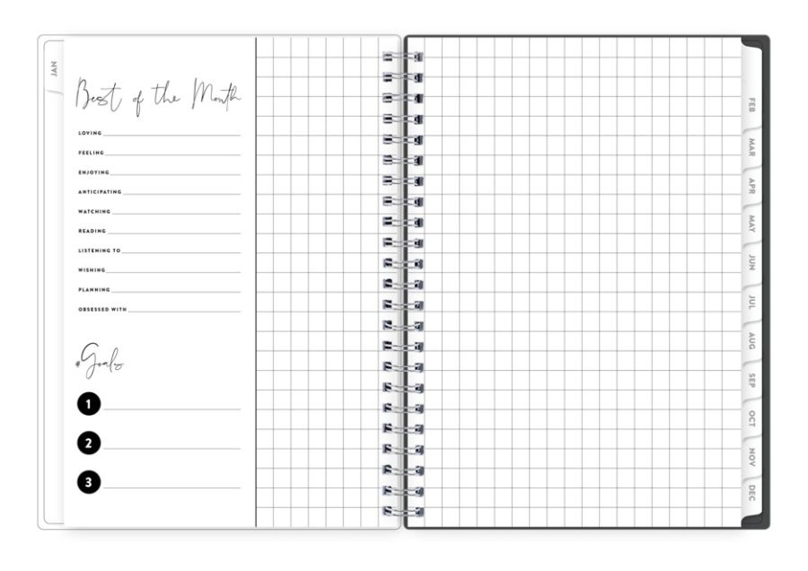 slide 5 of 6, Blue Sky Stay Chic Cyo Weekly/Monthly Planner, 5-7/8'' X 8-5/8'', Valley Rose, January To December 2020, 117428, 1 ct