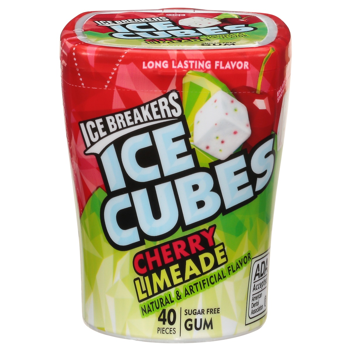 Ice Breakers Ice Cubes Sugar Free Cherry Limeade Gum 40 Ea 40 Ct 