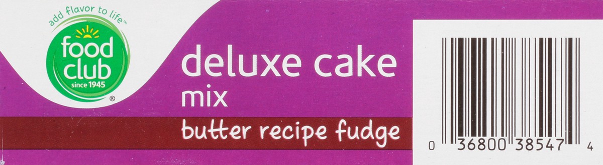 slide 6 of 9, Food Club Butter Recipe Fudge Deluxe Cake Mix 16.5 oz, 16.5 oz