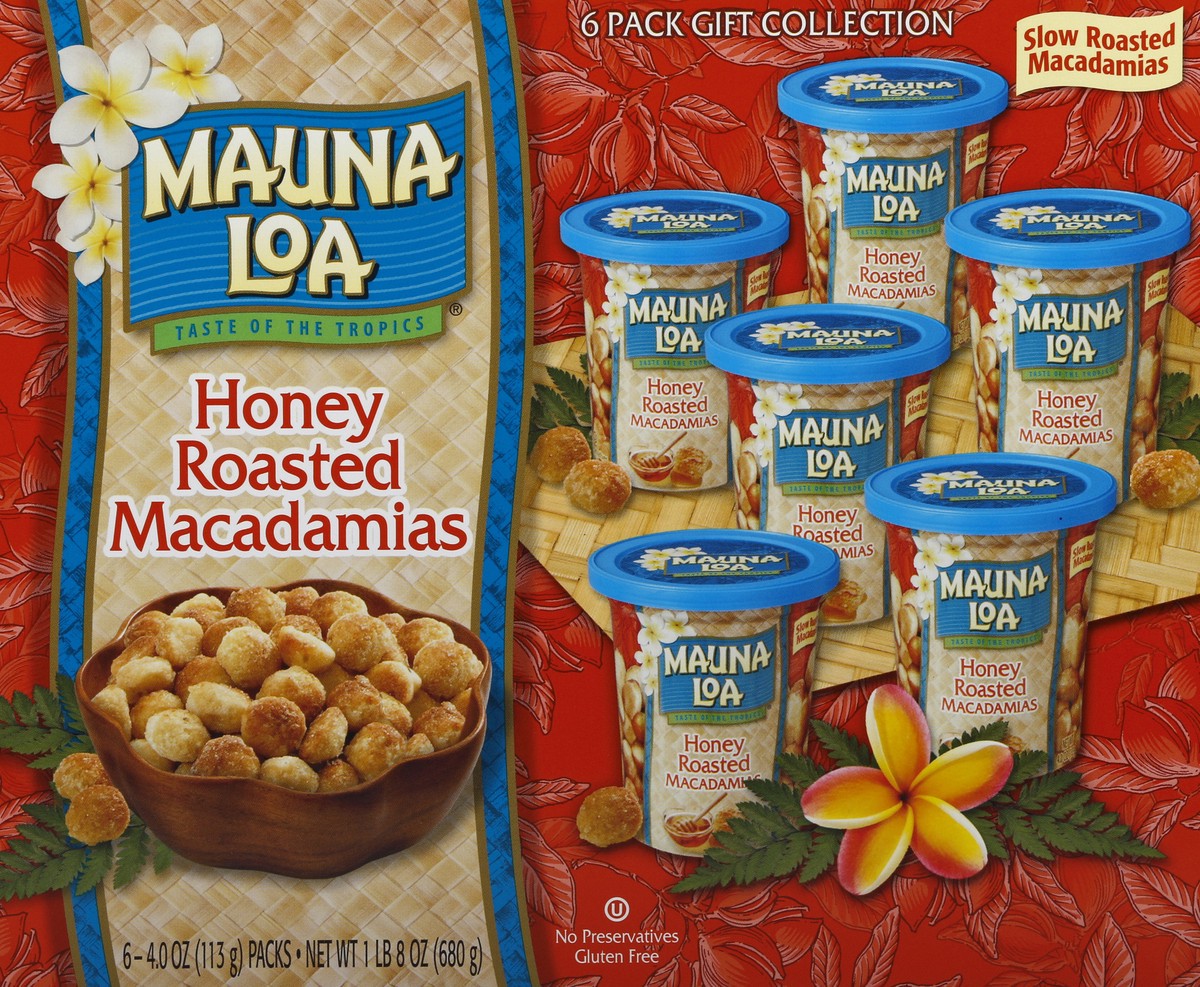 slide 9 of 10, Mauna Loa Roasted Honey Macadamia's /, 6 ct; 24 oz