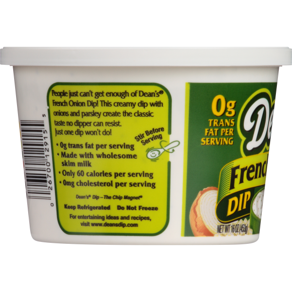 slide 8 of 9, Dean's French Onion Dip 16 oz, 16 oz