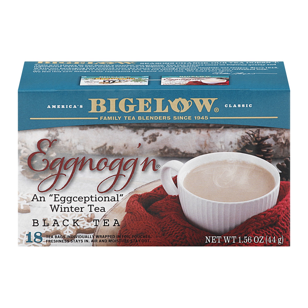 slide 1 of 1, Bigelow Eggnogg'n Winter Tea, 18 ct