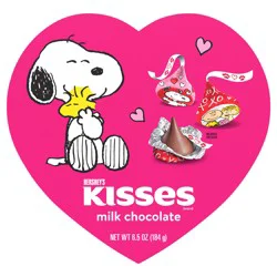 Hershey's Kisses Milk Chocolate Snoopy and Friends, Valentine's Candy Gift Box, 6.5 oz