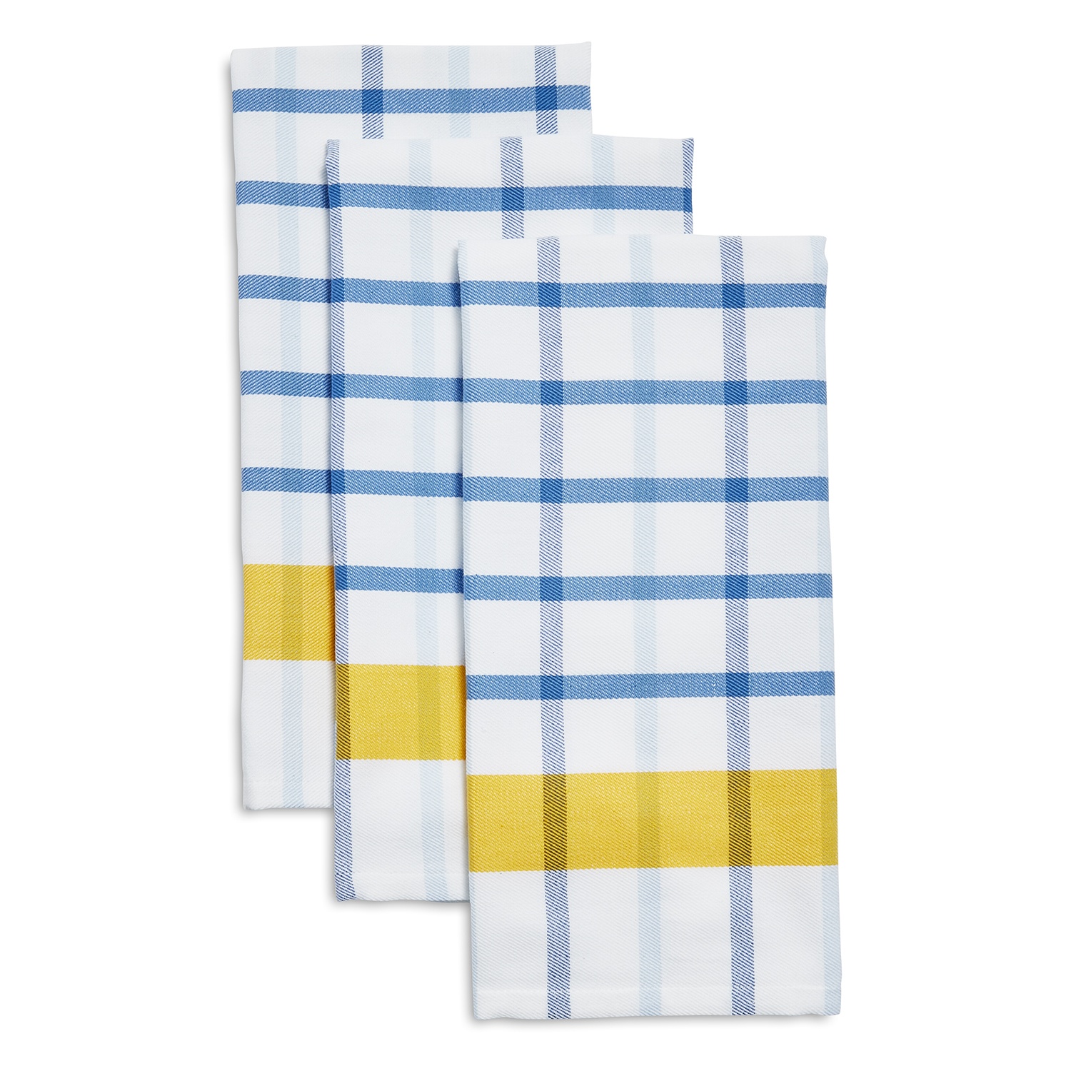 slide 1 of 1, Sur La Table Mercado Check Kitchen Towels, 3 ct