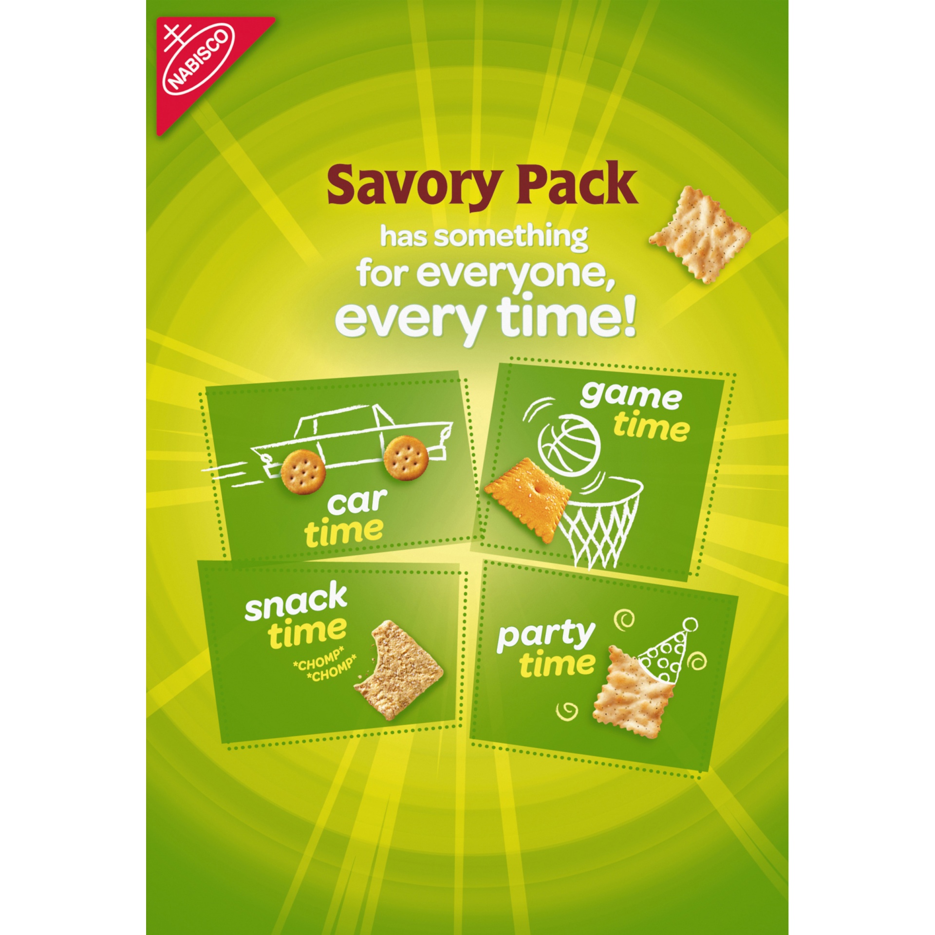 slide 5 of 9, Nabisco Savory Pack Variety Pack 20 ct Packs, 18.75 oz