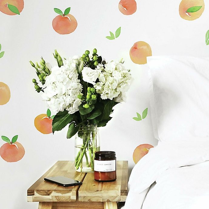 slide 4 of 5, RoomMates Sweet Peaches Peel & Stick Wall Decals, 1 ct