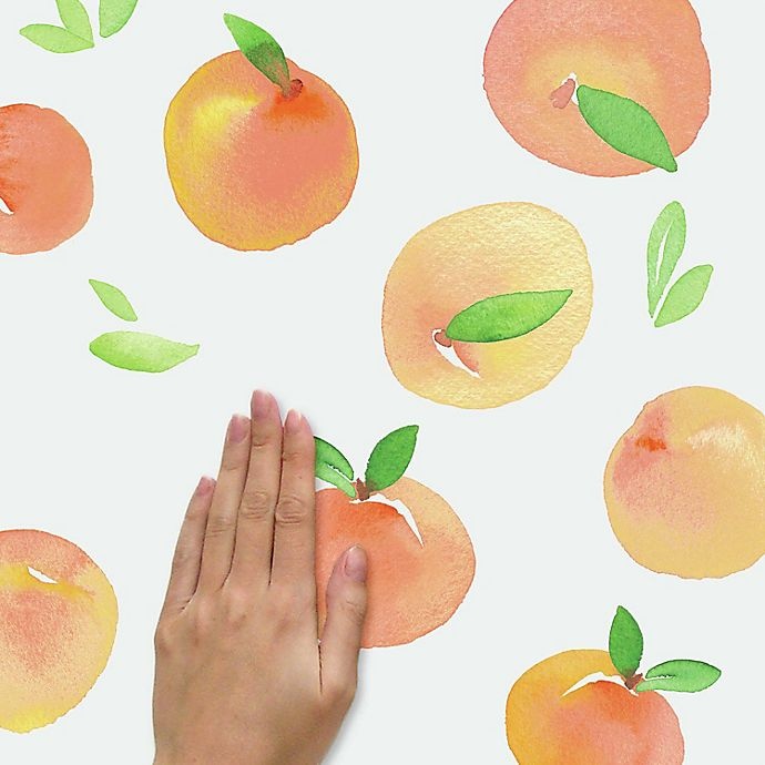 slide 5 of 5, RoomMates Sweet Peaches Peel & Stick Wall Decals, 1 ct