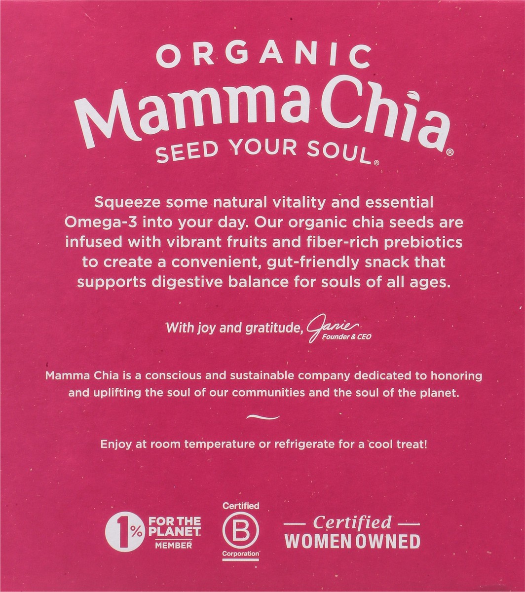 slide 6 of 13, Mamma Chia Organic Strawberry Lemonade Prebiotic Squeeze Snack 4 - 3.5 oz Each, 4 ct