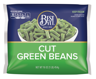 slide 1 of 1, Best Yet Green Beans Cut Frozen, 16 oz