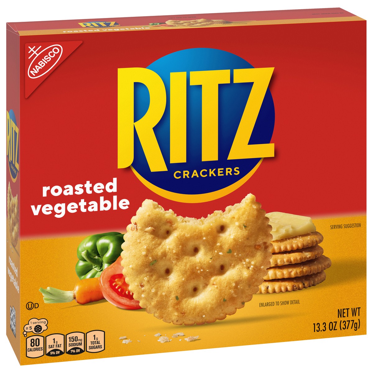 slide 2 of 9, Ritz Roasted Vegetable Crackers - 13.3oz, 13.3 oz