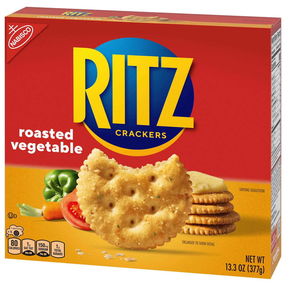 slide 3 of 9, Ritz Roasted Vegetable Crackers - 13.3oz, 13.3 oz