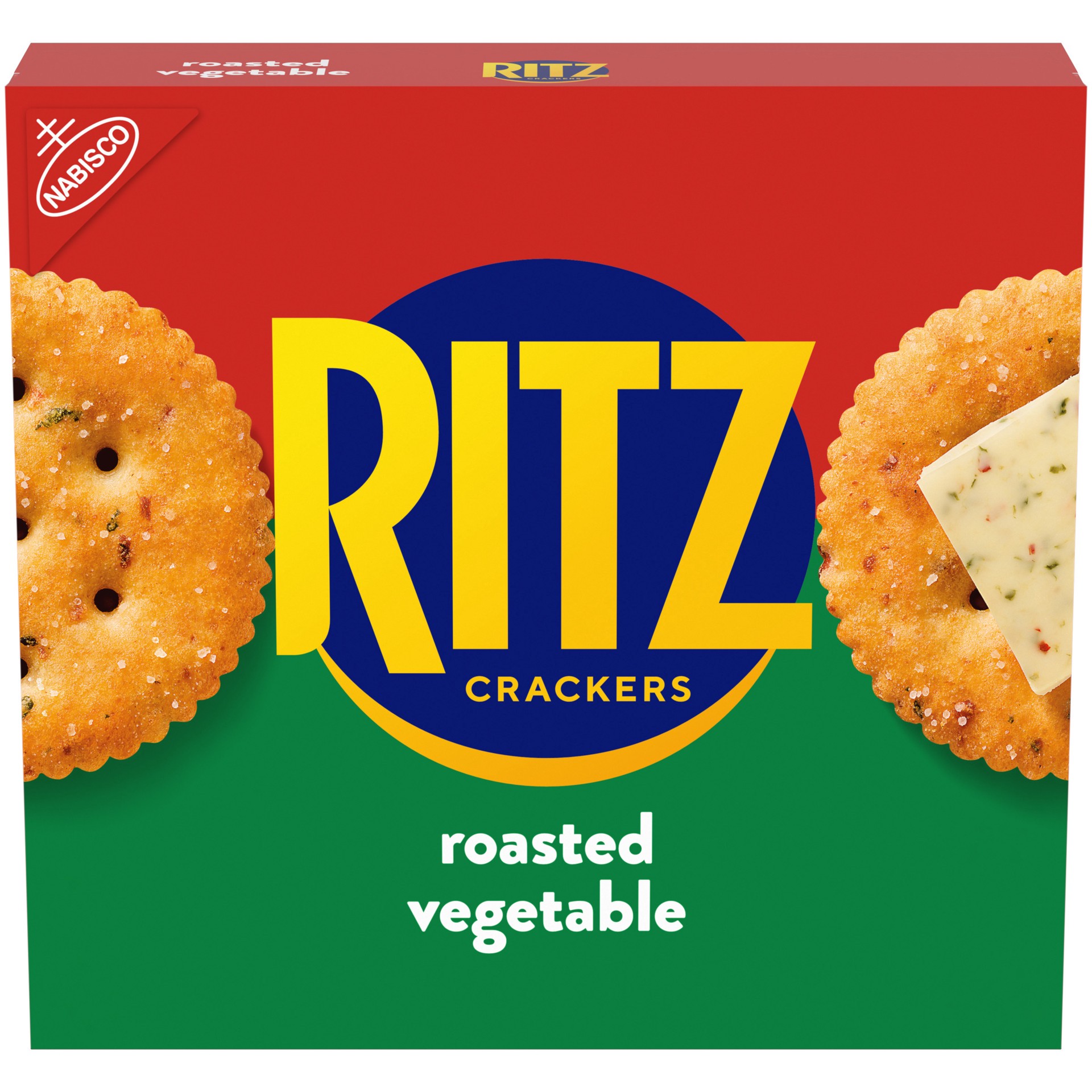 slide 1 of 9, RITZ Roasted Vegetable Crackers, 13.3 oz, 13.3 oz