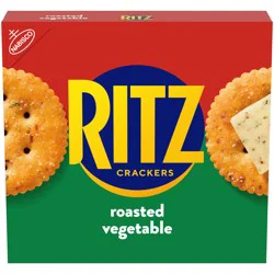 RITZ Roasted Vegetable Crackers, Snacks for Kids and Adults, Lunch Snacks, 13.3 oz