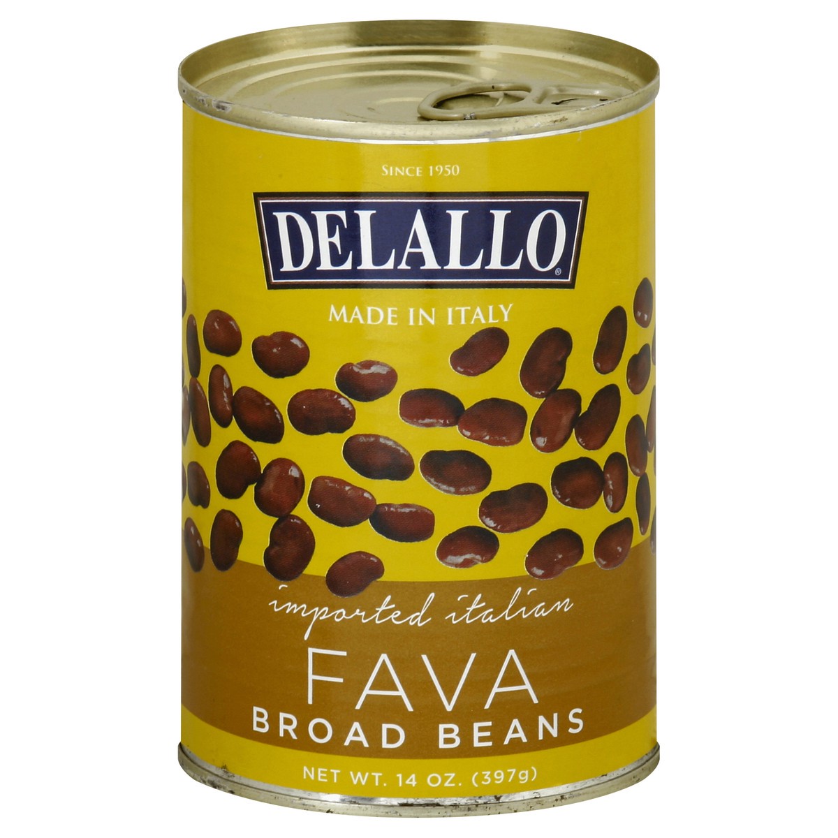 slide 3 of 3, DeLallo Imported Fava Beans, 14 oz
