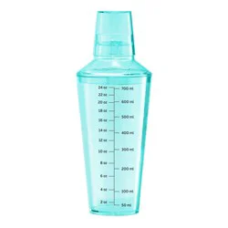 Oggi Plastic Cocktail Shaker - Aqua