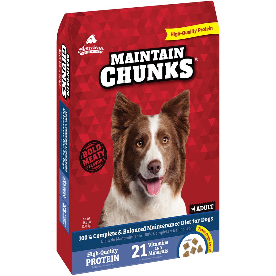 slide 5 of 9, Maintain Chunks Adult Dog Food 16.5 lb, 16.5 lb