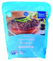 slide 1 of 1, Kroger Frozen Ground Beef Burgers 93% Lean 7% Fat, 2 lb