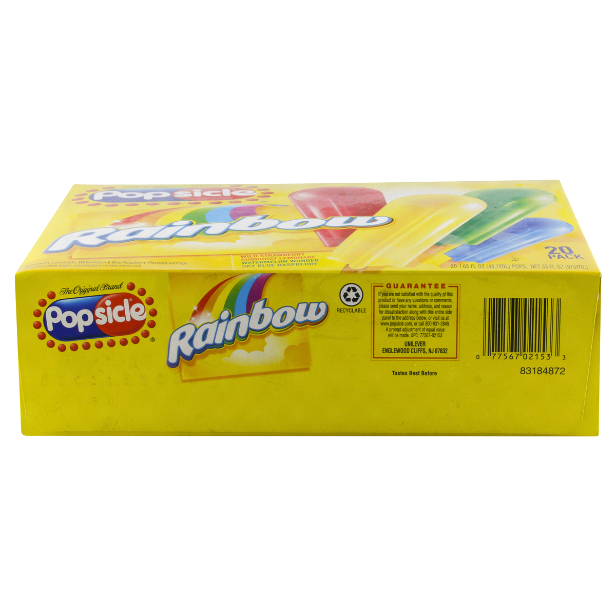 slide 6 of 6, Popsicle Ice Pops Rainbow, 20 ct, 20 ct