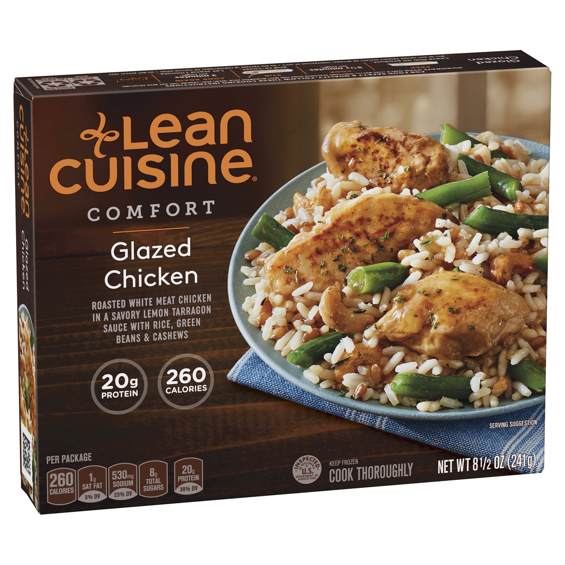 slide 1 of 8, Lean Cuisine Comfort Glazed Chicken, 8.5 oz